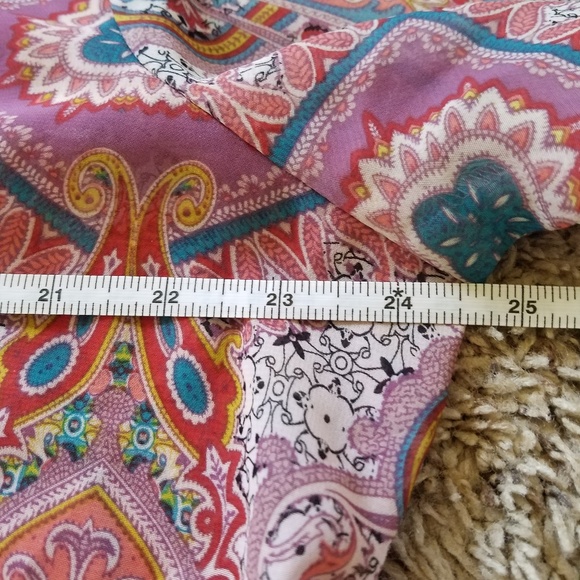 Sheer Printed Blouse | Mossimo • XXL - Picture 4 of 8